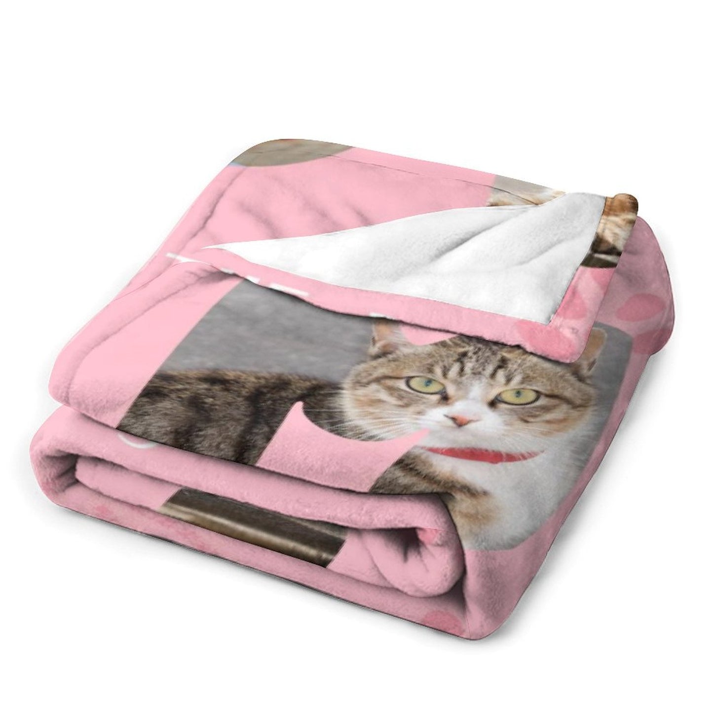 Custom Pet Photo Mom Dad Fleece Blanket