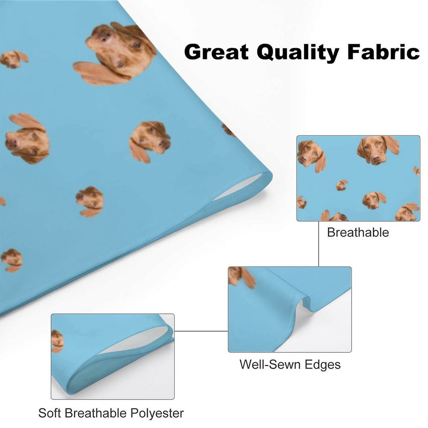 Custom Pet Face Pets Everywhere Pet Scarf-WEPRINTME-19