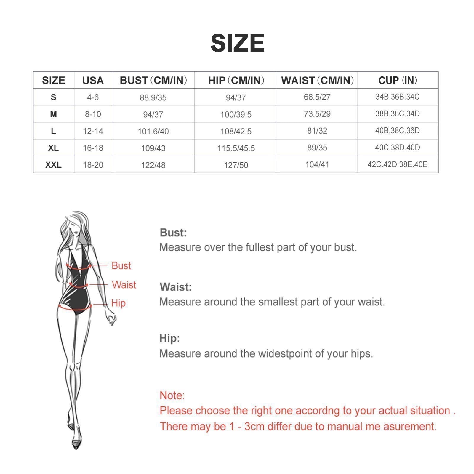 Custom Bikini-WEPRINTME-Size Chart