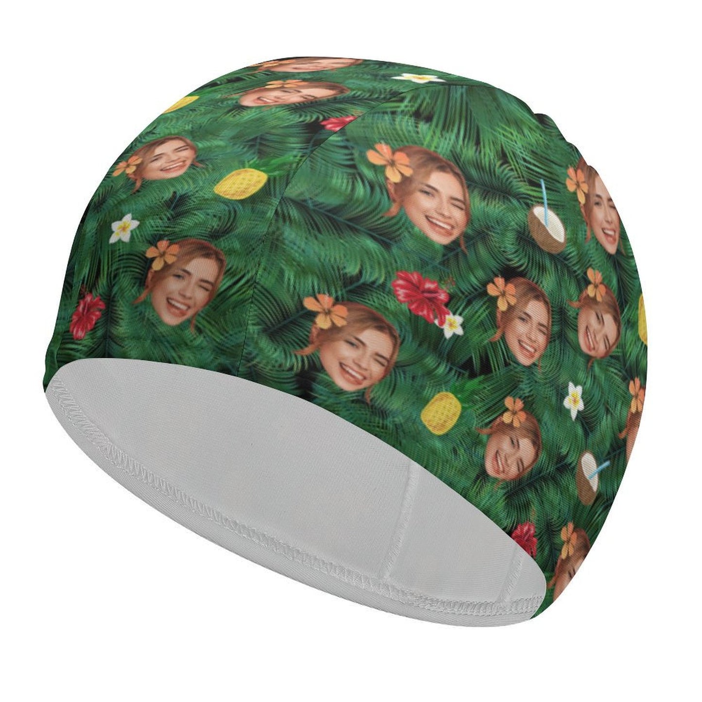 Custom Face Hawaiian Swimming Cap-WEPRINTME-7