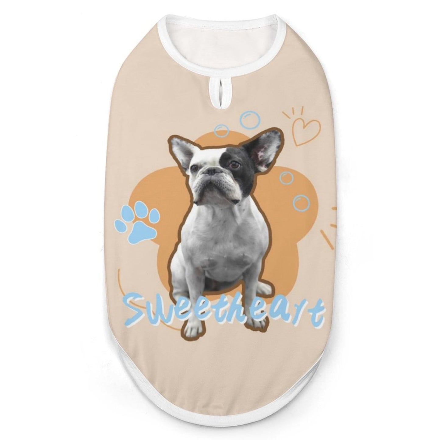 Custom Face Pet Vest Sweetheart Costume-WEPRINTME-3