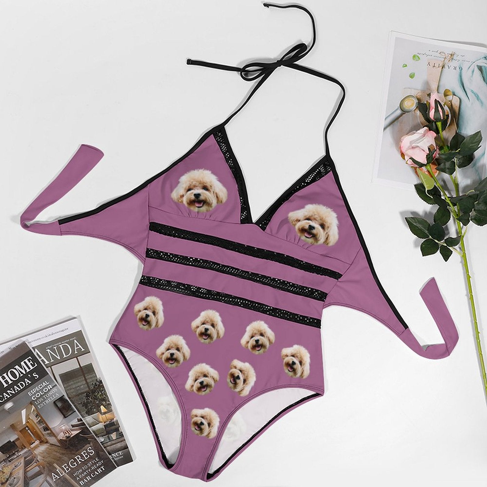 Custom Face Plus Size One-Piece Swimwear-WEPRINTME-4