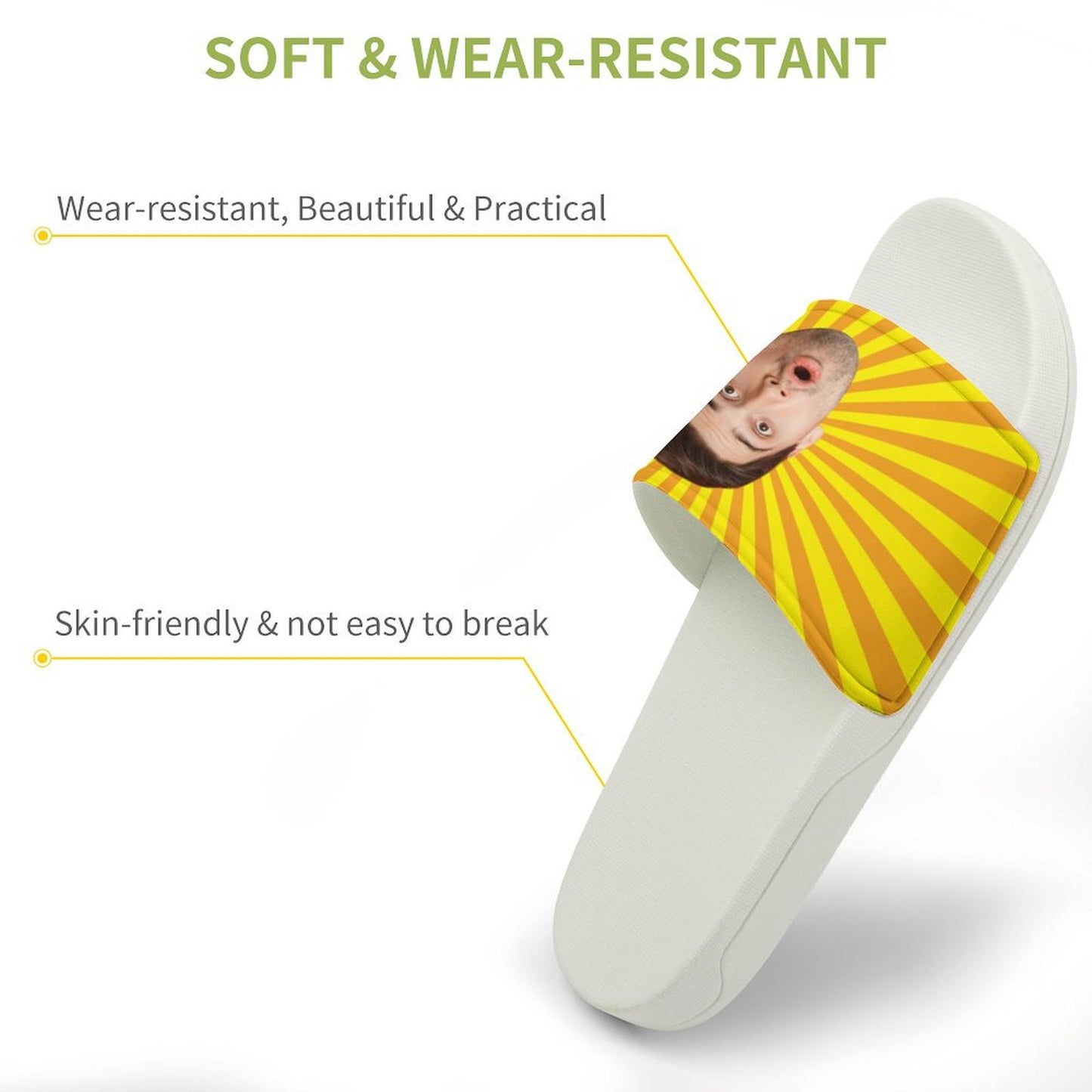 Custom Face Shine PVC Home Slippers-WEPRINTME-10