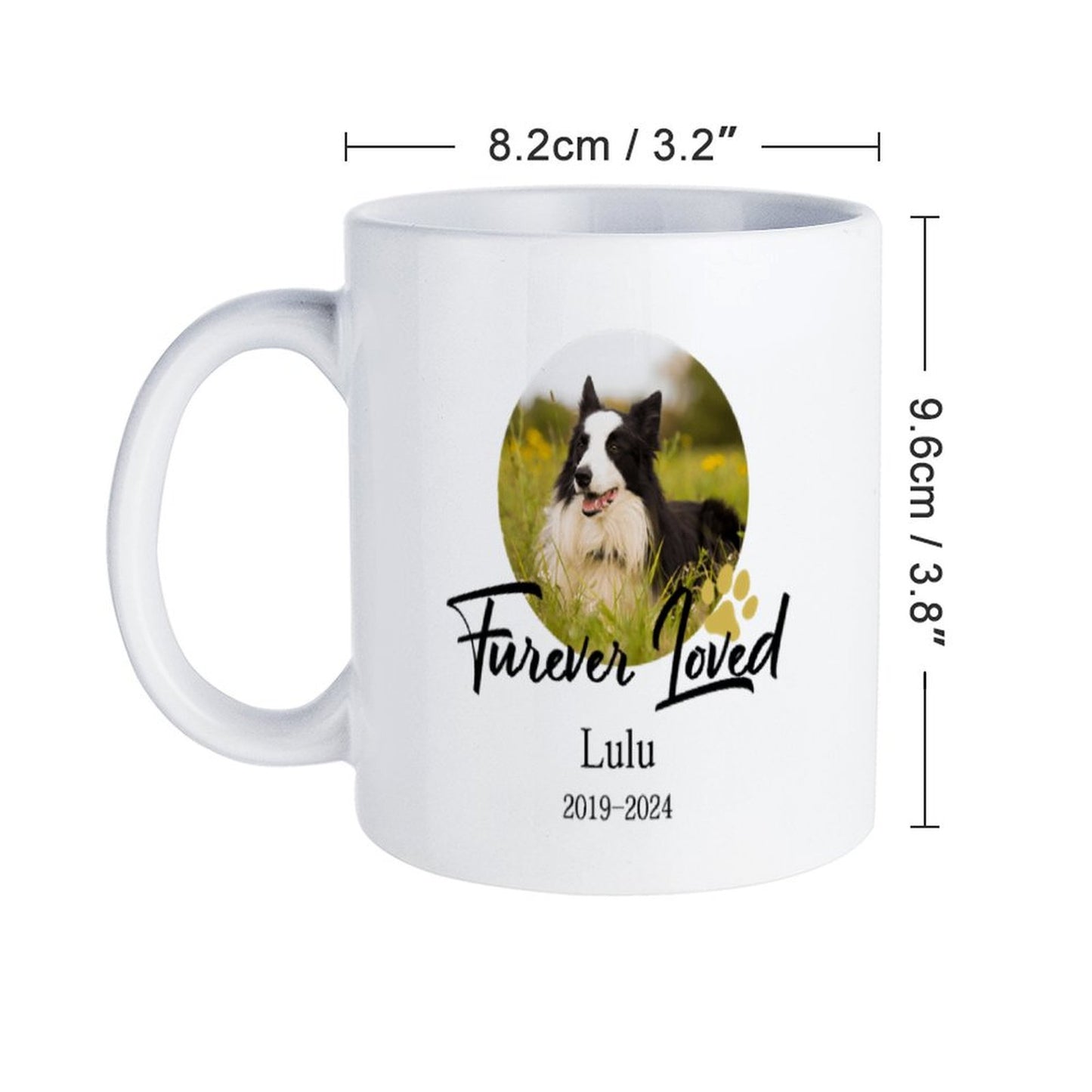 Custom Pet Face Furever Loved Mug-WEPRINTME-7