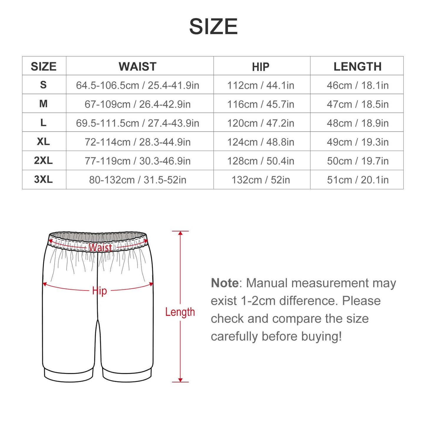 Custom Pet Face Men's Short Pajama Set-WEPRINTME-Shorts-Size Chart