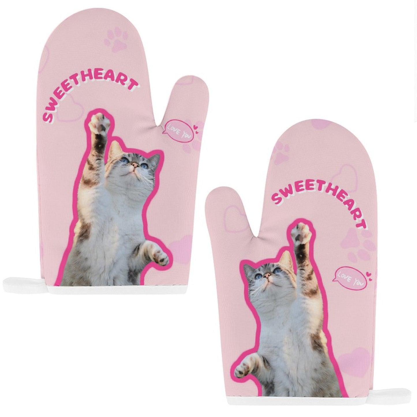 Custom Pet Face Sweetheart Mitts and Pot Holders Sets-WEPRINTME-9