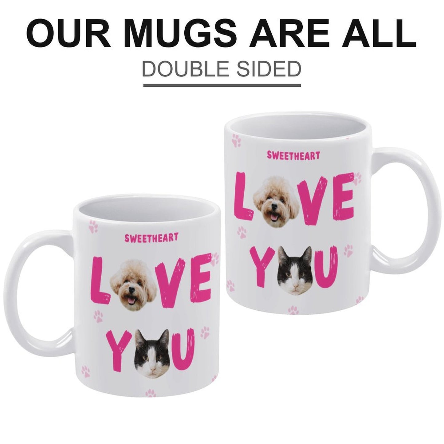 Custom Pet Face Sweetheart Mug-WEPRINTME-5