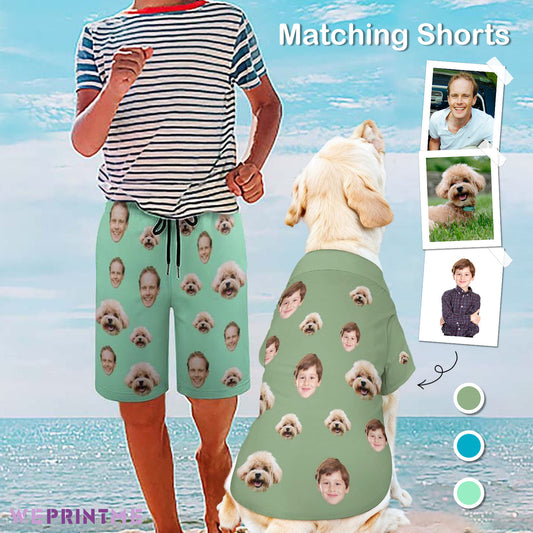 Custom Pet Kids Shorts Matching Pet Shirts-WEPRINTME-1