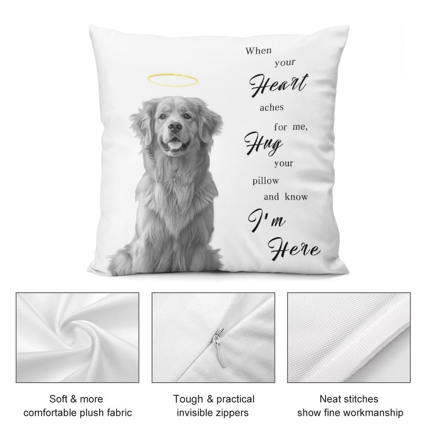 Custom Pet Photo Hug Pillow as Me Pillow Case-WEPRINTME-6