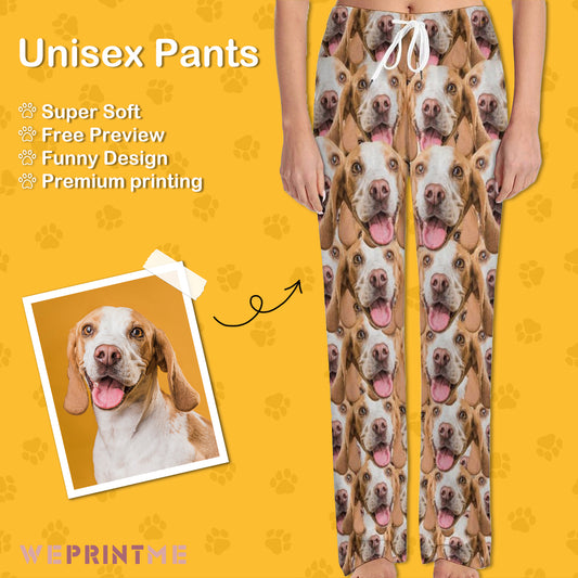 Personalized Pet Pants Seamless Pet Unisex Pajama Pants