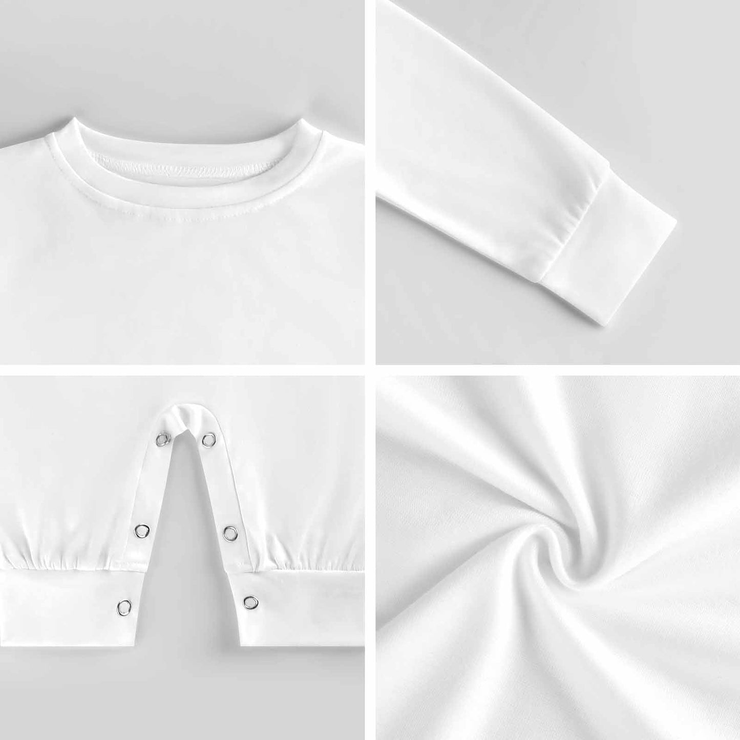 WEPRINTMEBaby SuitCustom Pet and Baby Face Stars Long Sleeve Romper