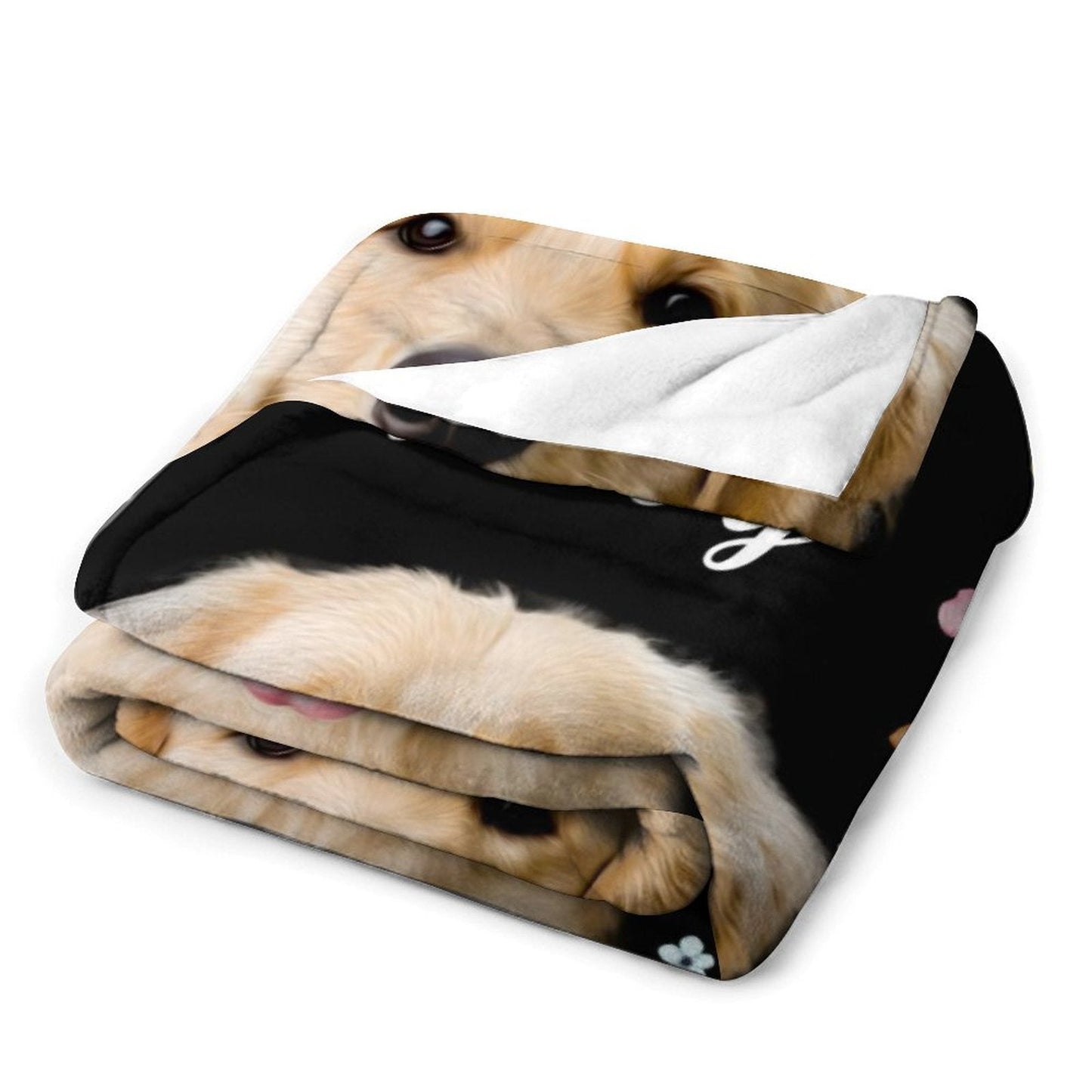 WEPRINTMEBlanketCustom Pet and Name Flower Fleece Blanket