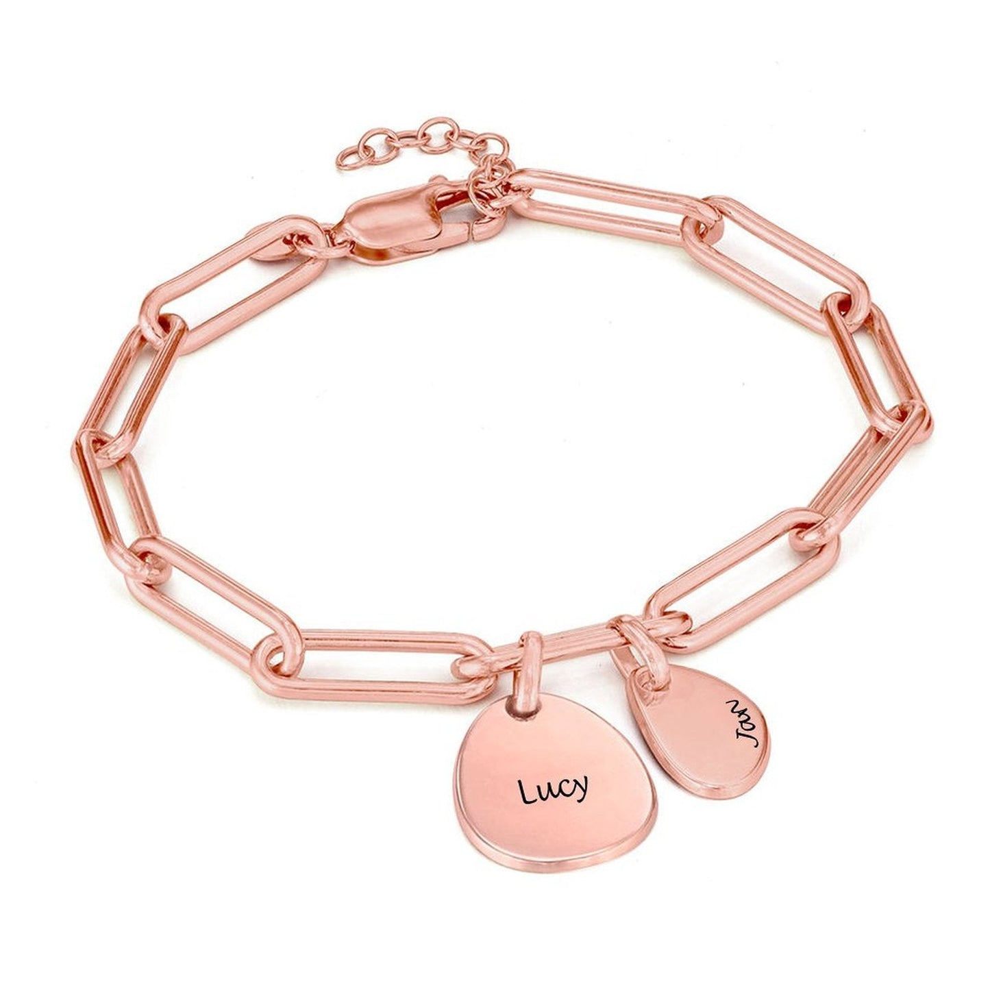 WEPRINTMEBraceletCustom Text Paper Clip Bracelet