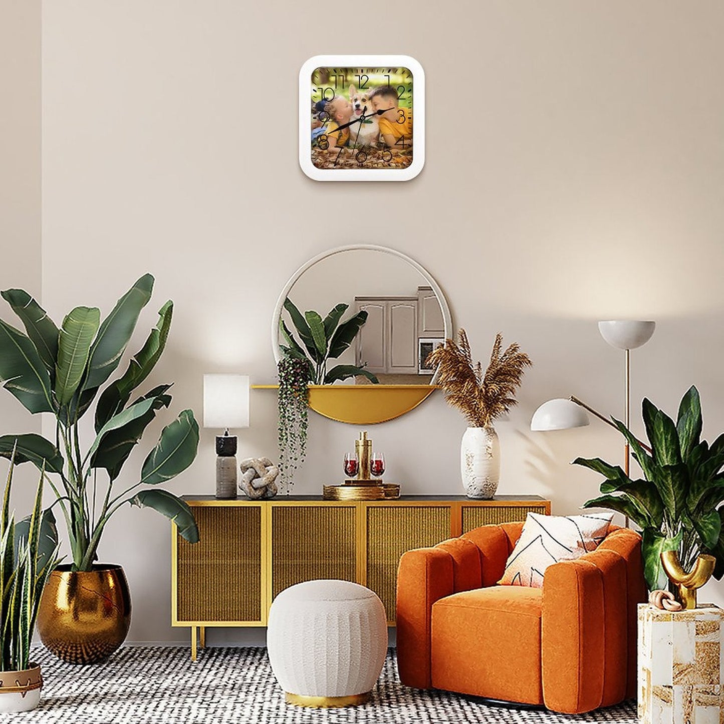 WEPRINTMEClockCustom Photo Fashion Square Clock