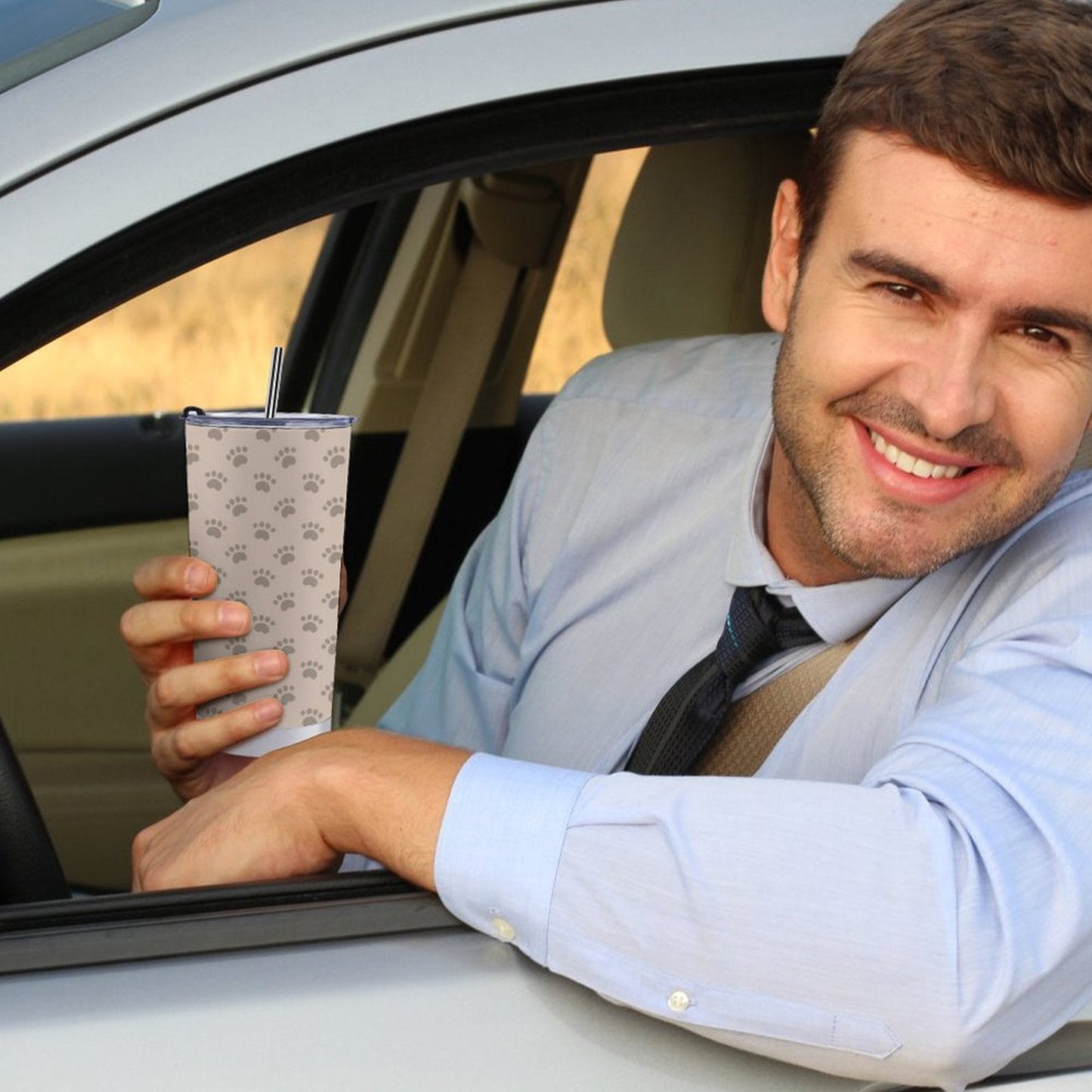 WEPRINTMECup&MugCustom Pet and Name Paws Travel Mug