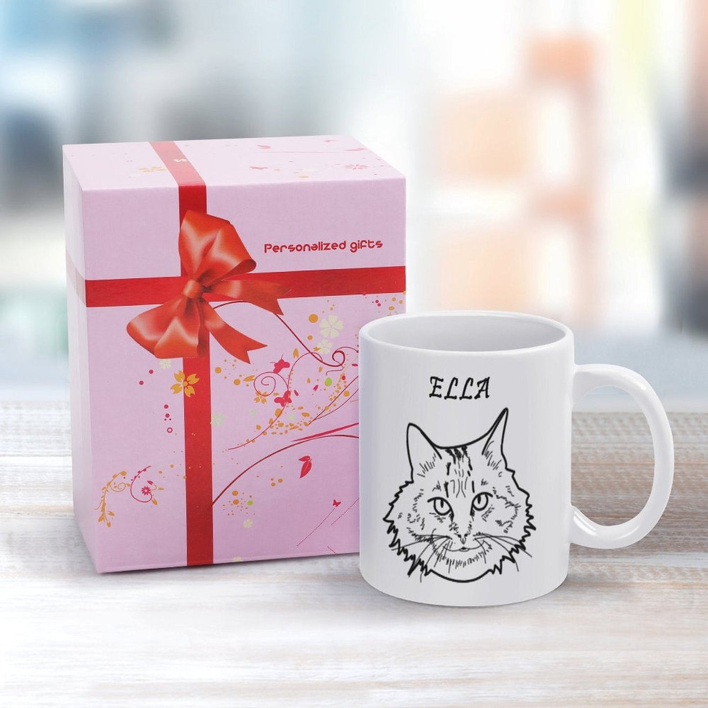 WEPRINTMECup&MugCustom Pet Face and Name Handdraw Pet Mug