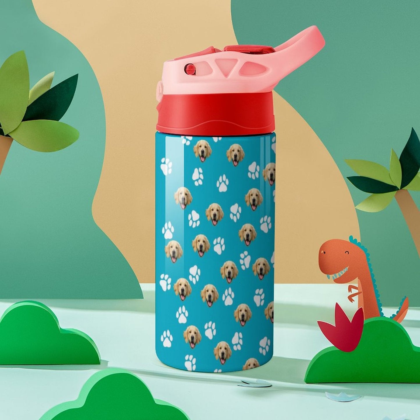 WEPRINTMECup&MugCustom Pet Face Children's Water Cup