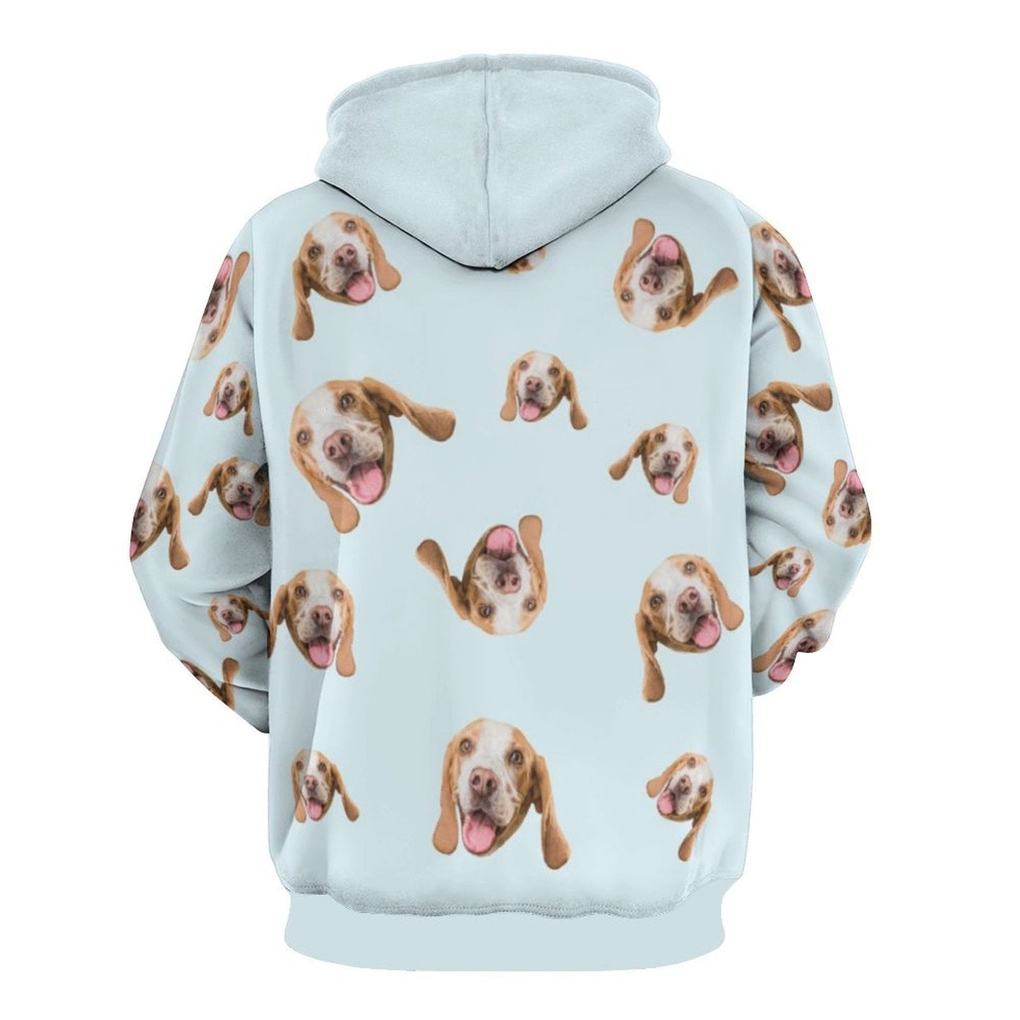 WEPRINTMEHoodieCustom Pet Face Everywhere Unisex Hoodie