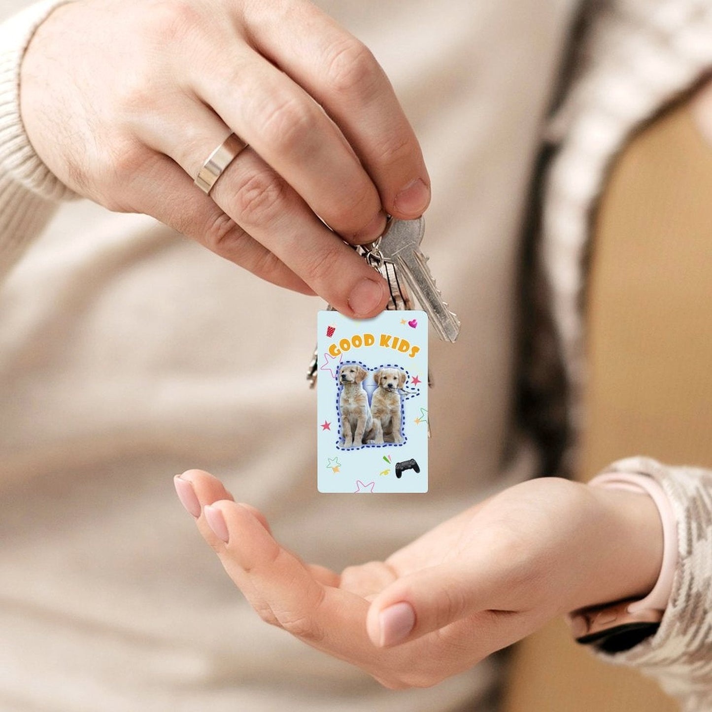 WEPRINTMEKeychainsCustom Pet Good Kids Acrylic Keychain