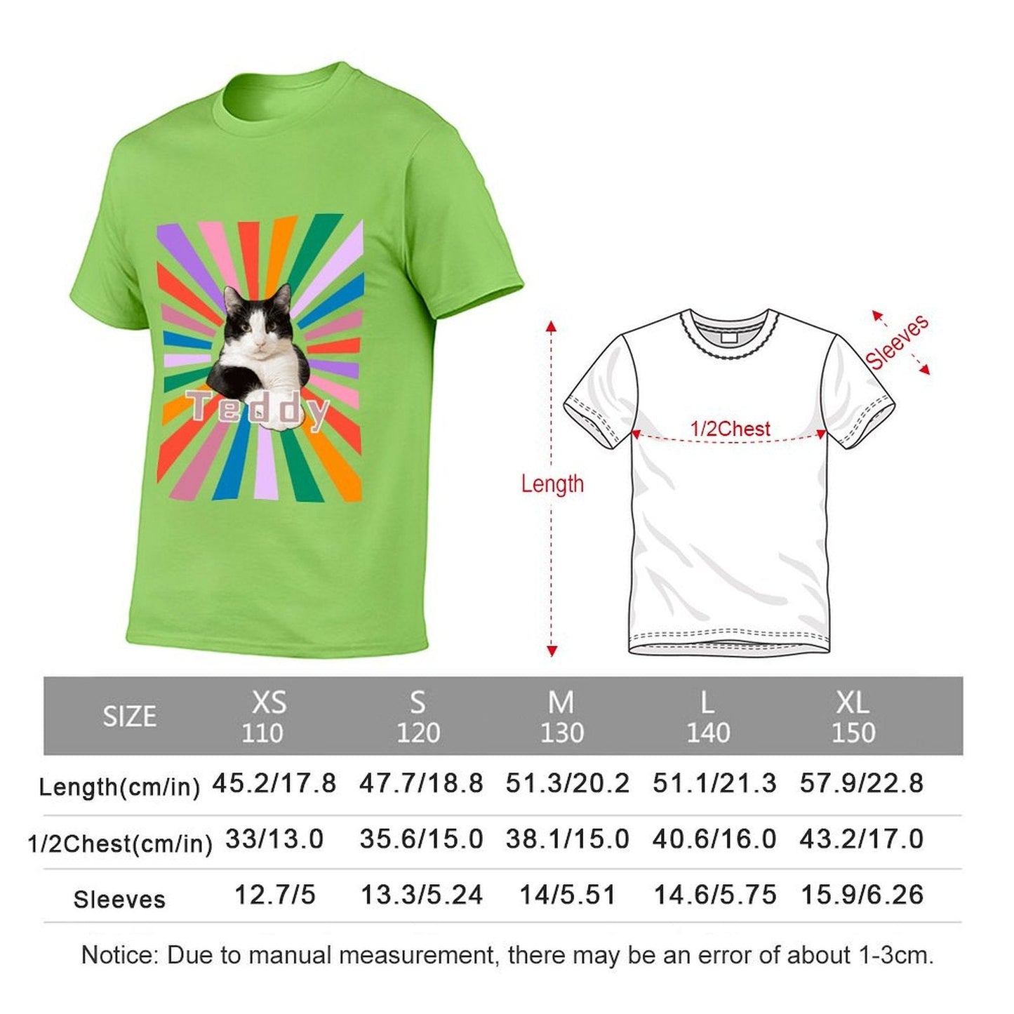 WEPRINTMEKid's T-ShirtCustom Pet Face and Name Kid's Cool Light Dogs on T-shirt