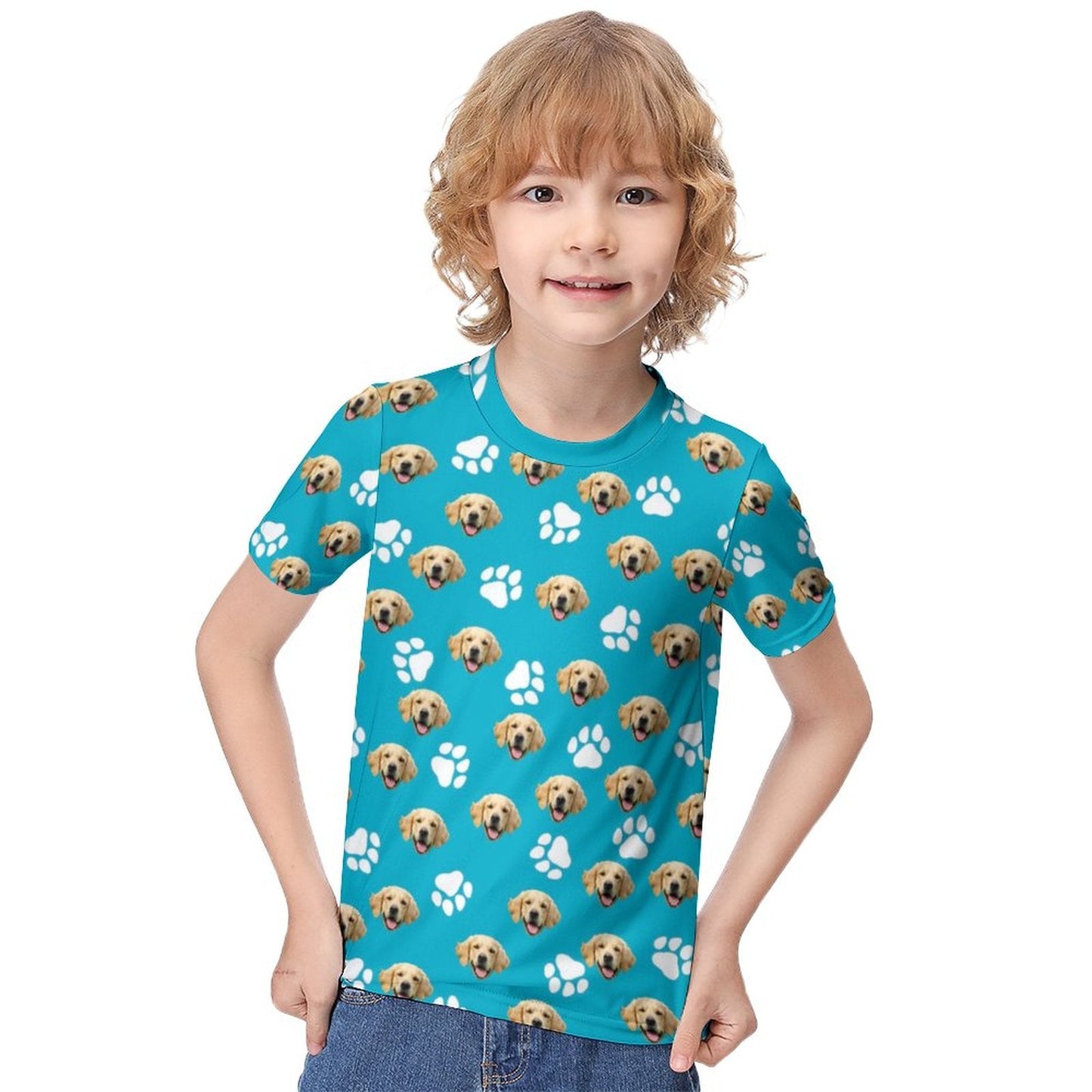 WEPRINTMEKid's T-ShirtCustom Pet Face Teen T Shirt
