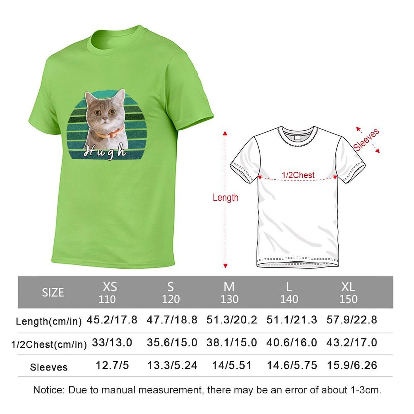 WEPRINTMEKid's T-ShirtCustom Pet Face&Name Kid's T-shirt