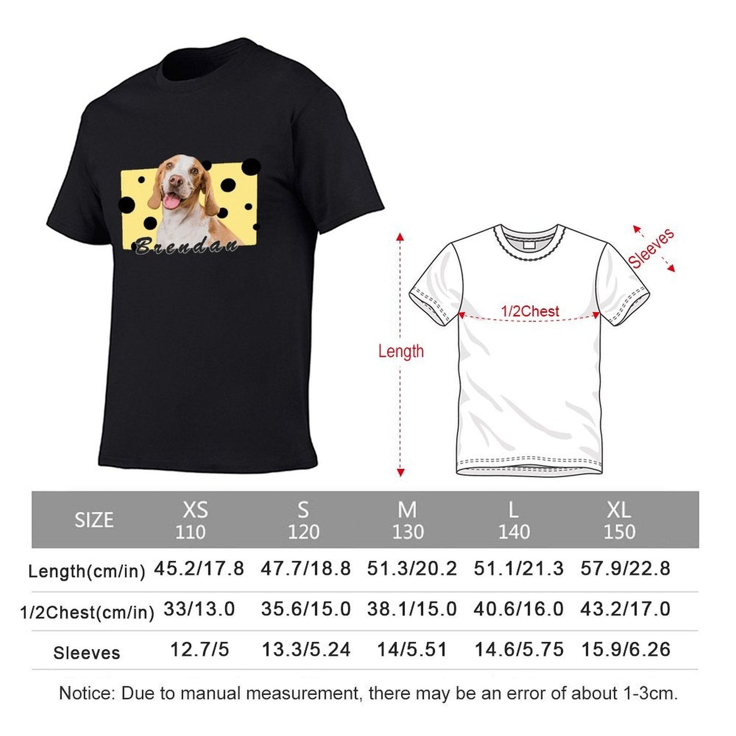 WEPRINTMEKid's T-ShirtCustom Pet Kid's T-shirt Love Cheese Dogs on Shirts