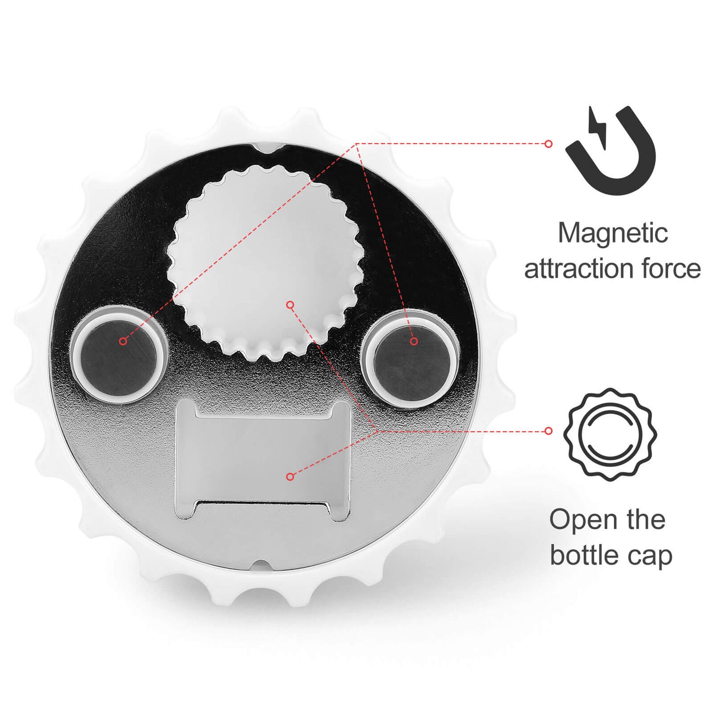 WEPRINTMEMagnetCustom Photo Bottle Opener/Refrigerator Magnet