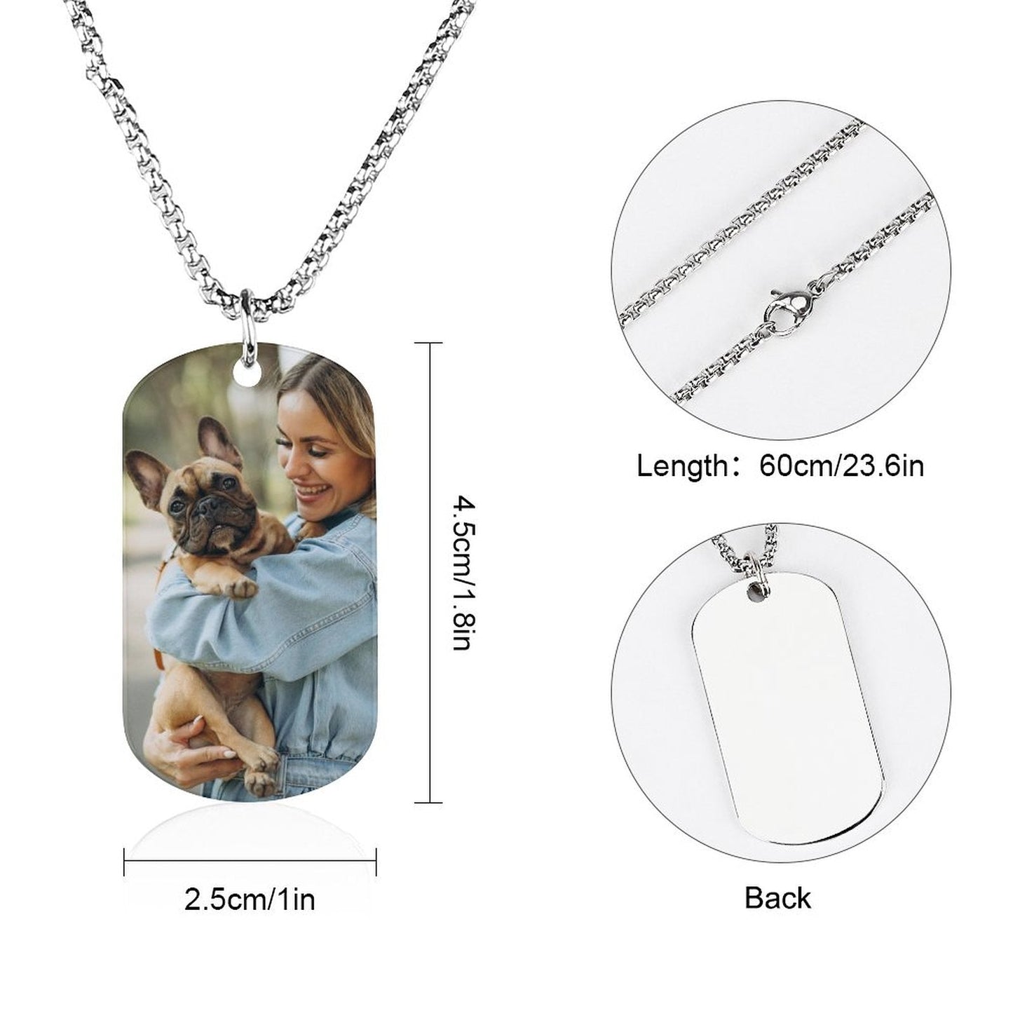 WEPRINTMENecklaceCustom Photo Memorial Pendant Necklace