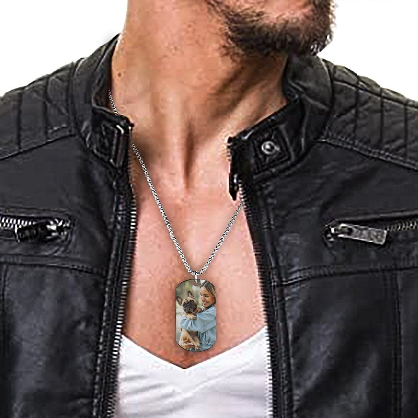 WEPRINTMENecklaceCustom Photo Memorial Pendant Necklace
