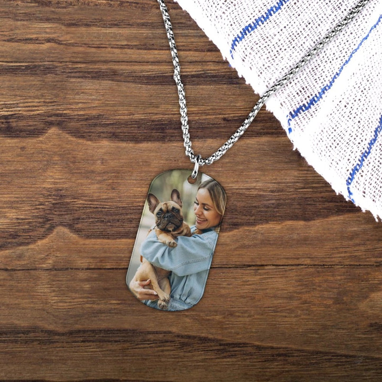 WEPRINTMENecklaceCustom Photo Memorial Pendant Necklace