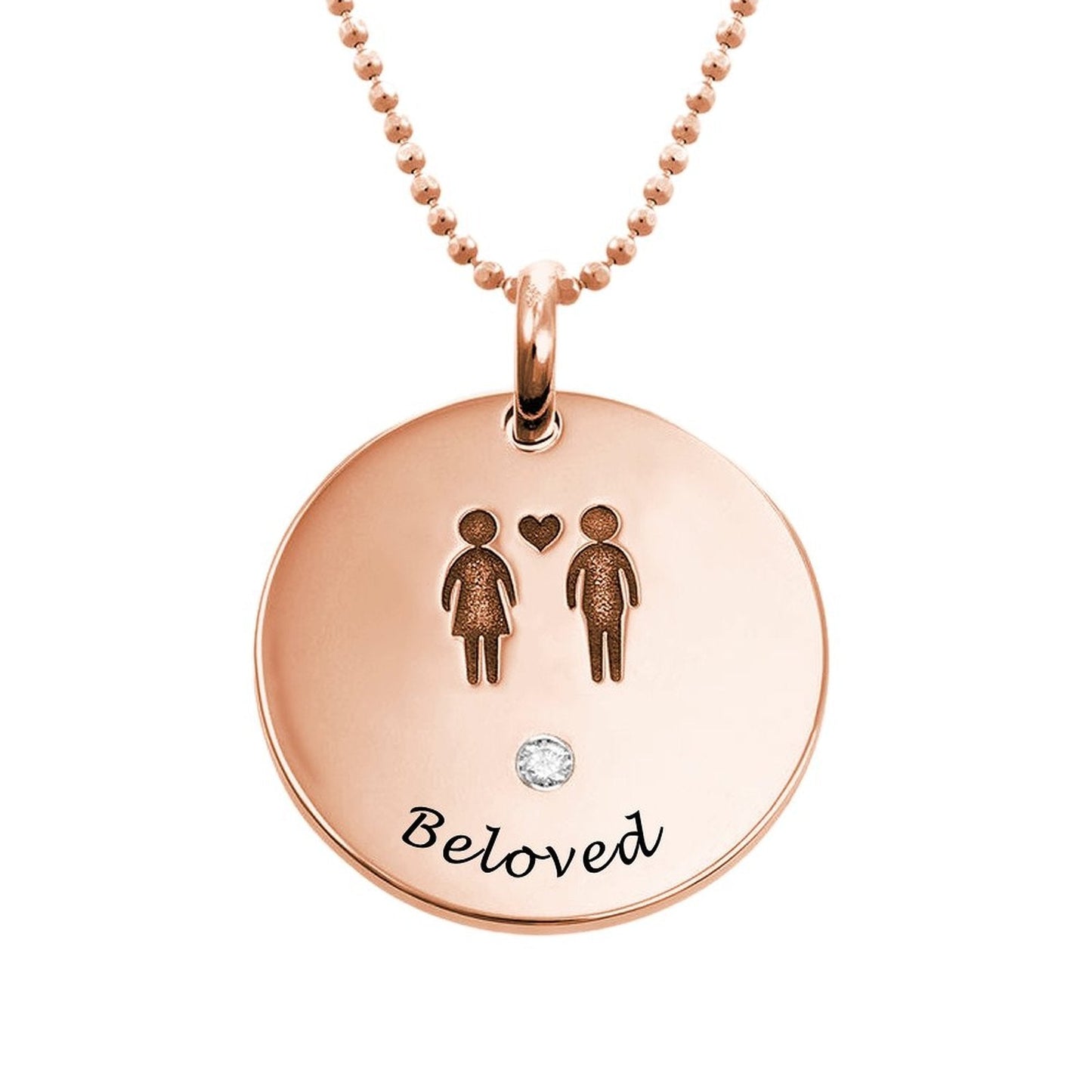 WEPRINTMENecklaceCustom Text Couples Necklace