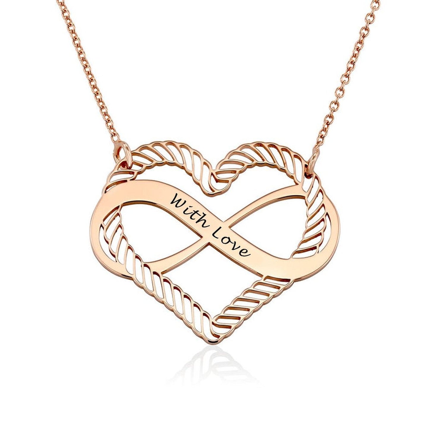 WEPRINTMENecklaceCustom Text Heart - shaped Necklace