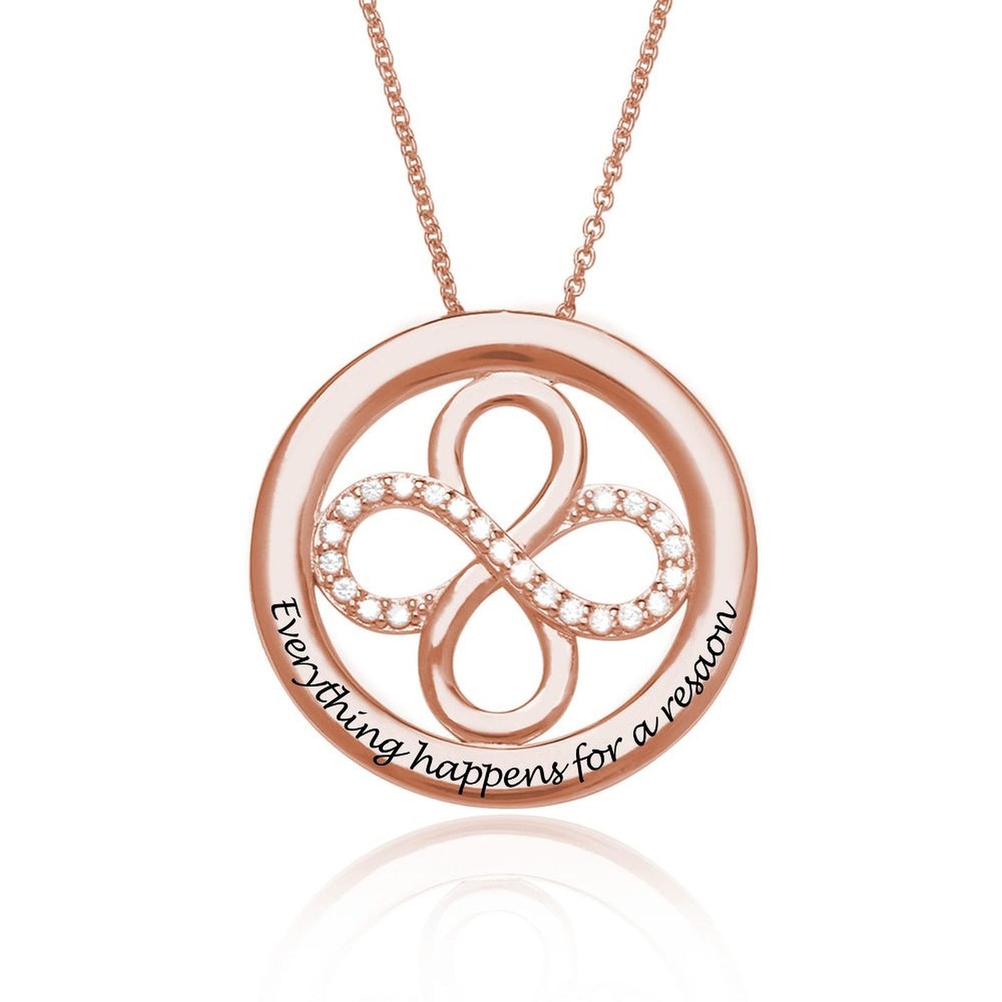 WEPRINTMENecklaceCustom Text Infinite Circular Necklace