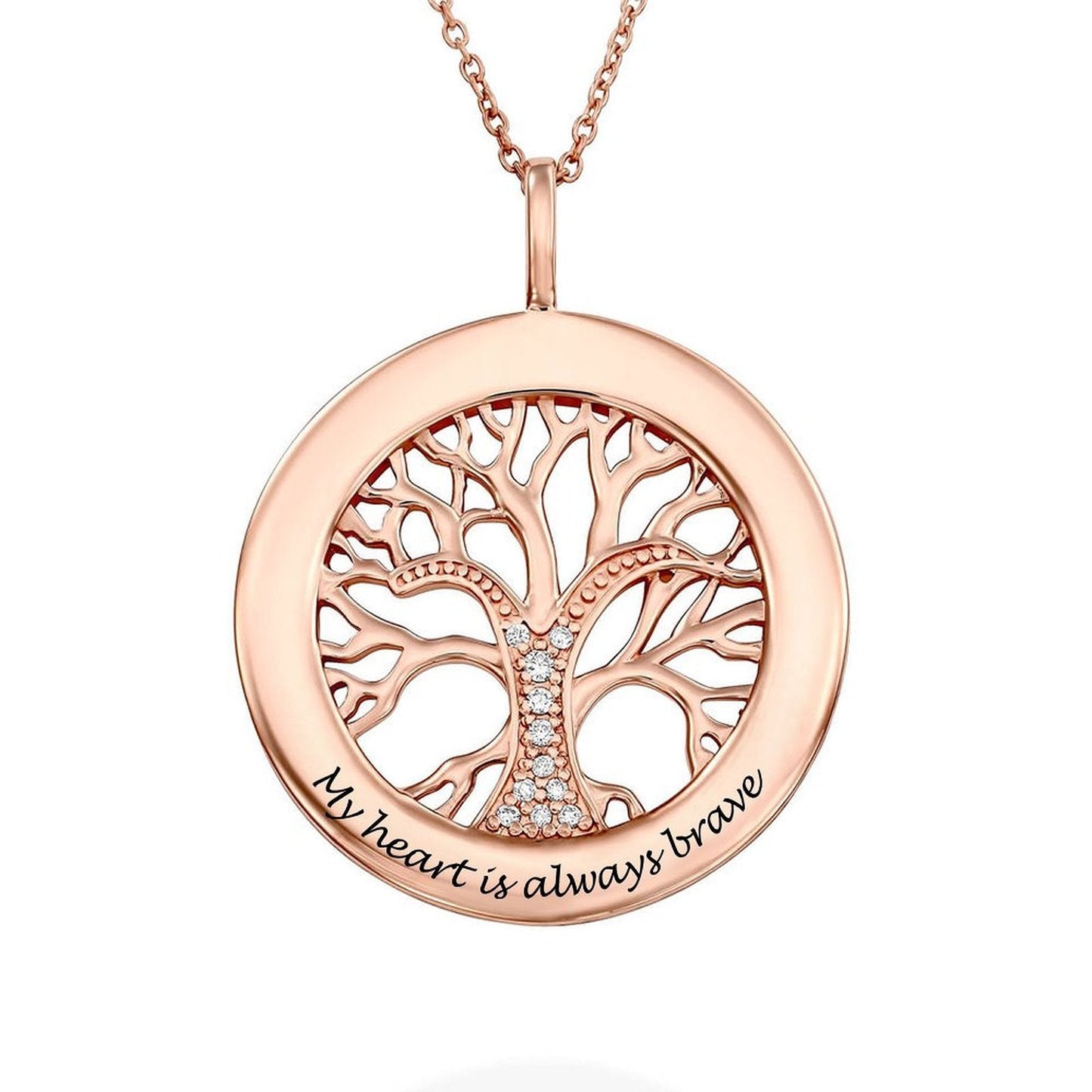 WEPRINTMENecklaceCustom Text Life Tree Necklace