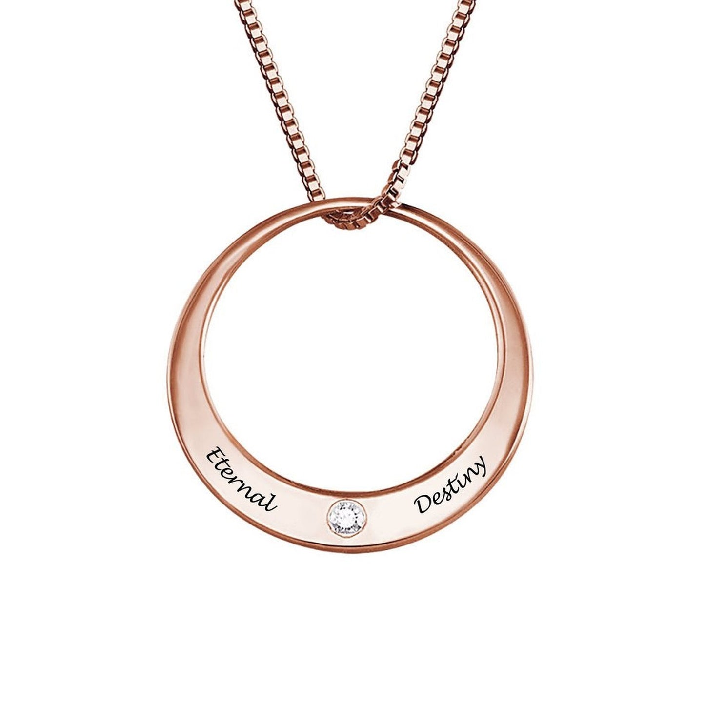 WEPRINTMENecklaceCustom Text Round Necklace