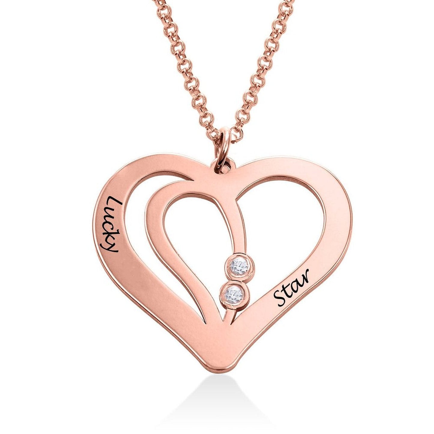 WEPRINTMENecklacesCustom Text Heart - shaped Necklace