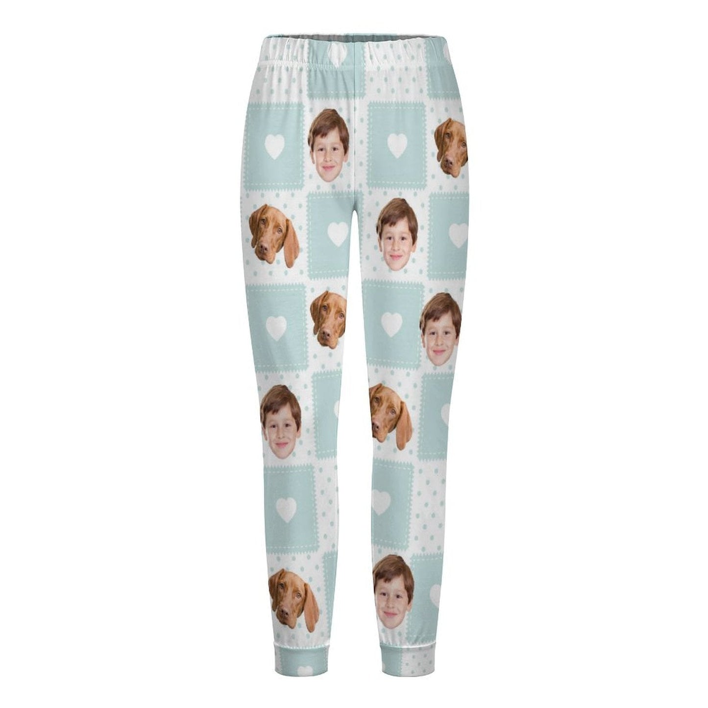 WEPRINTMEPajama PantsCustom Pet Kids Pants Heart Block Pajama Pants