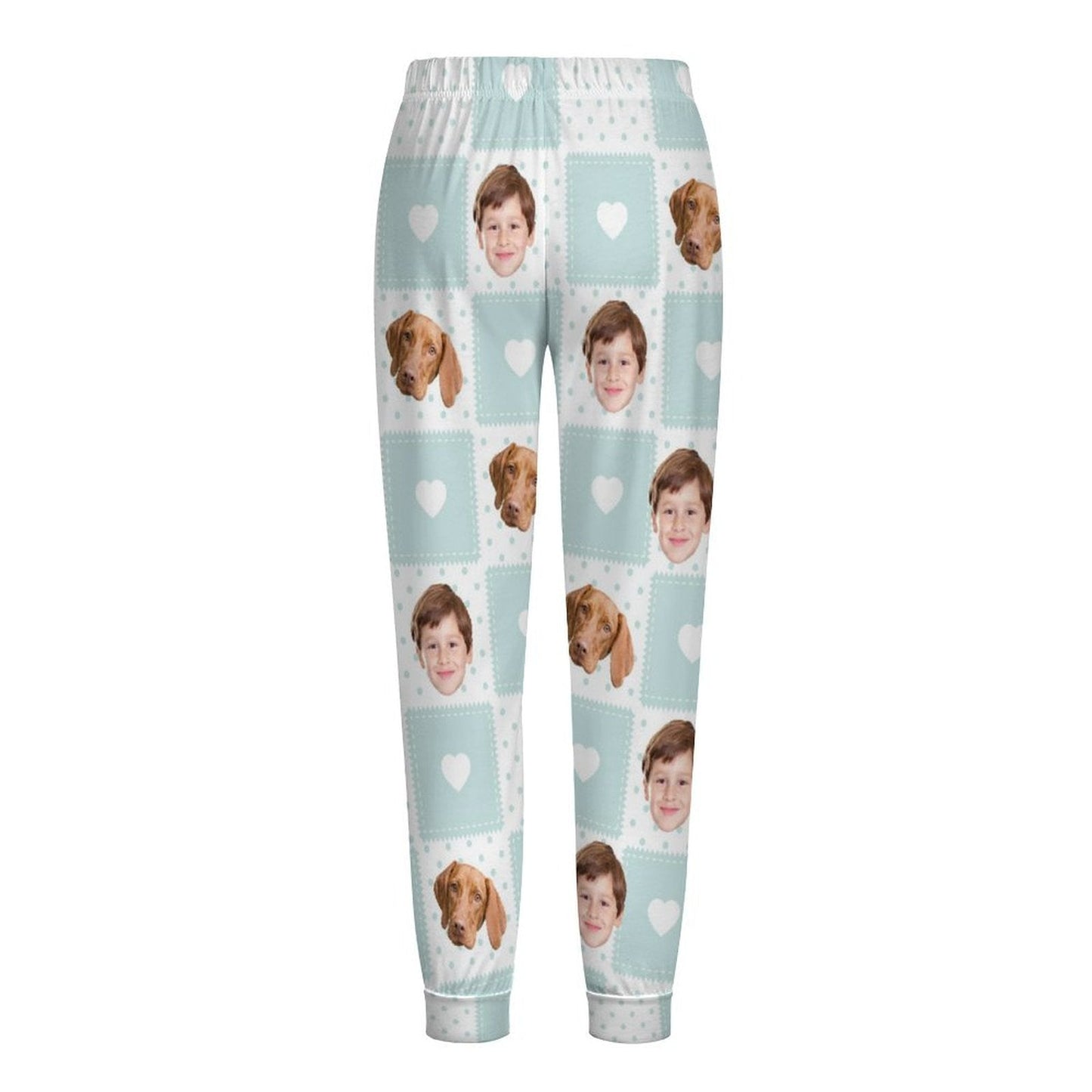 WEPRINTMEPajama PantsCustom Pet Kids Pants Heart Block Pajama Pants
