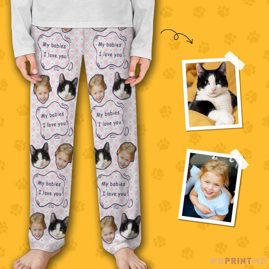 WEPRINTMEPajama PantsCustom Pet Kids Pants My Babies Pajama Pants