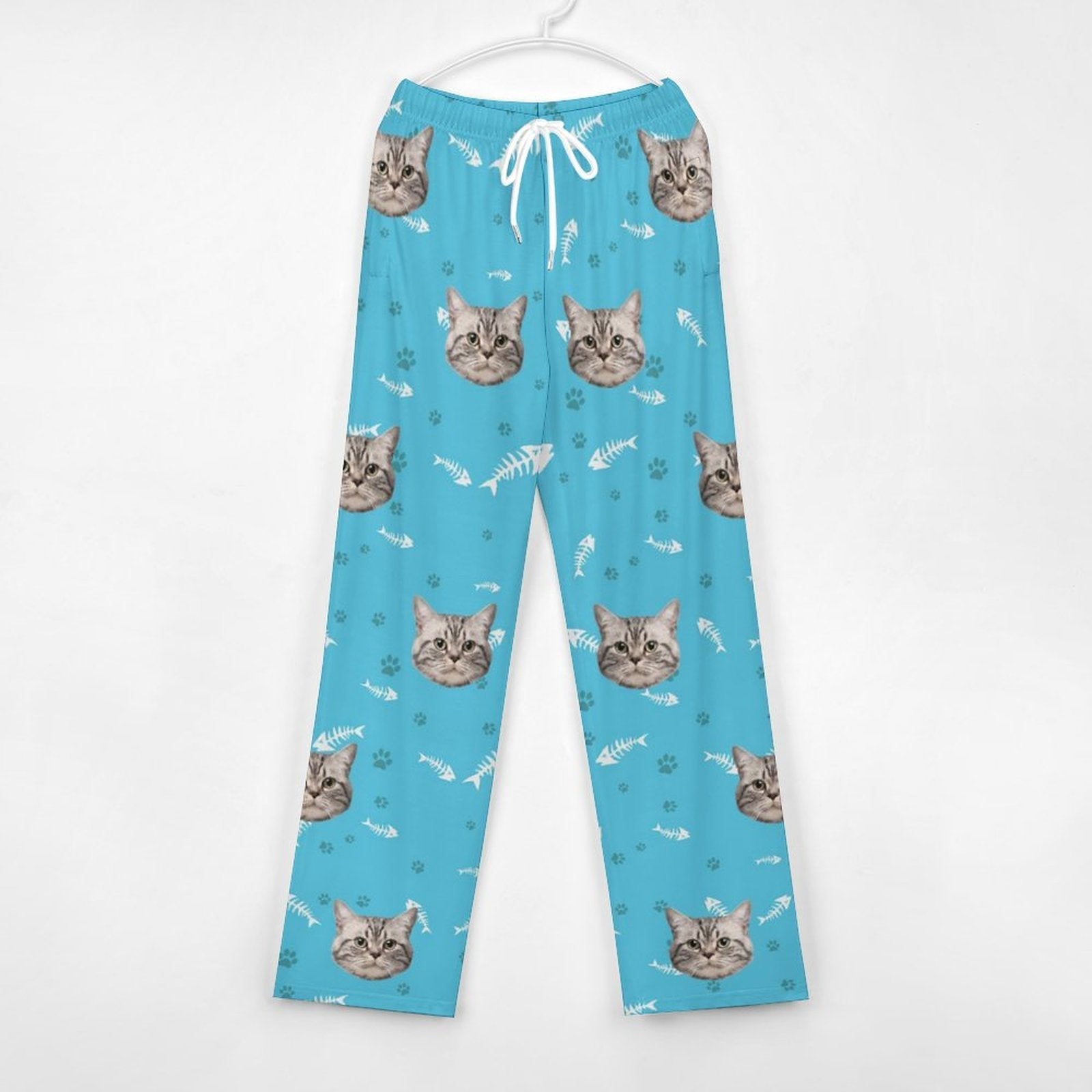 WEPRINTMEPajama PantsPersonalized Pet Pants Face Dogs or Cats Unisex Pajama Pants