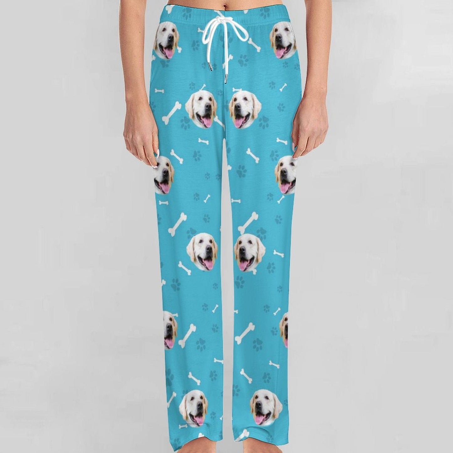 WEPRINTMEPajama PantsPersonalized Pet Pants Face Dogs or Cats Unisex Pajama Pants
