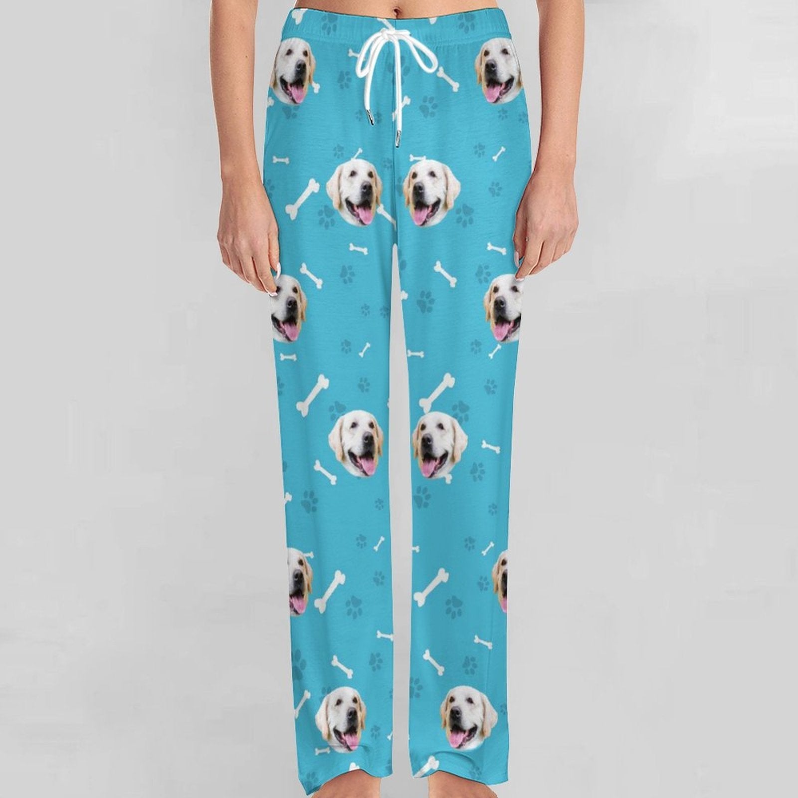 WEPRINTMEPajama PantsPersonalized Pet Pants Face Dogs or Cats Unisex Pajama Pants