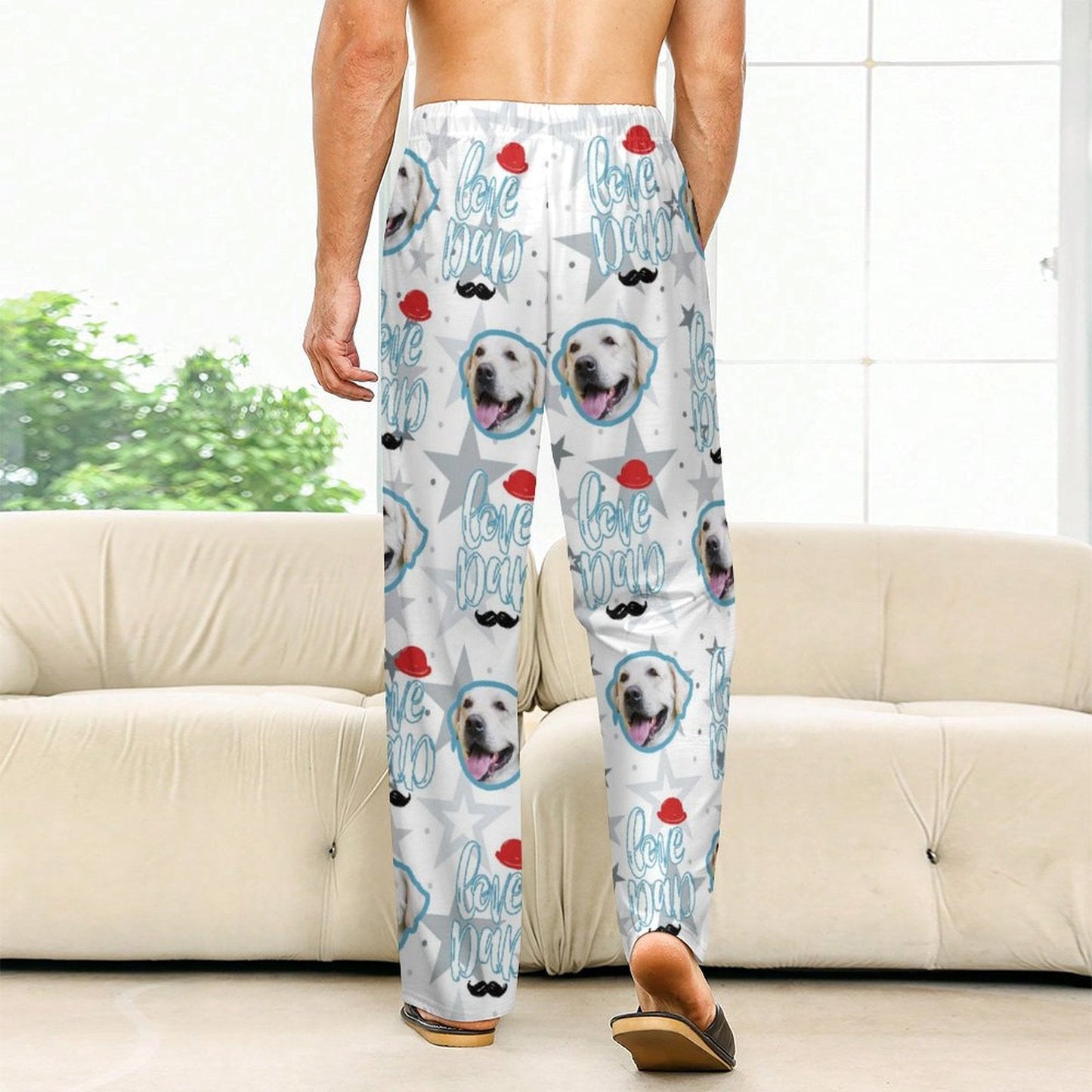WEPRINTMEPajama PantsPersonalized Pet Pants Face Love Dad Unisex Pajama Pants