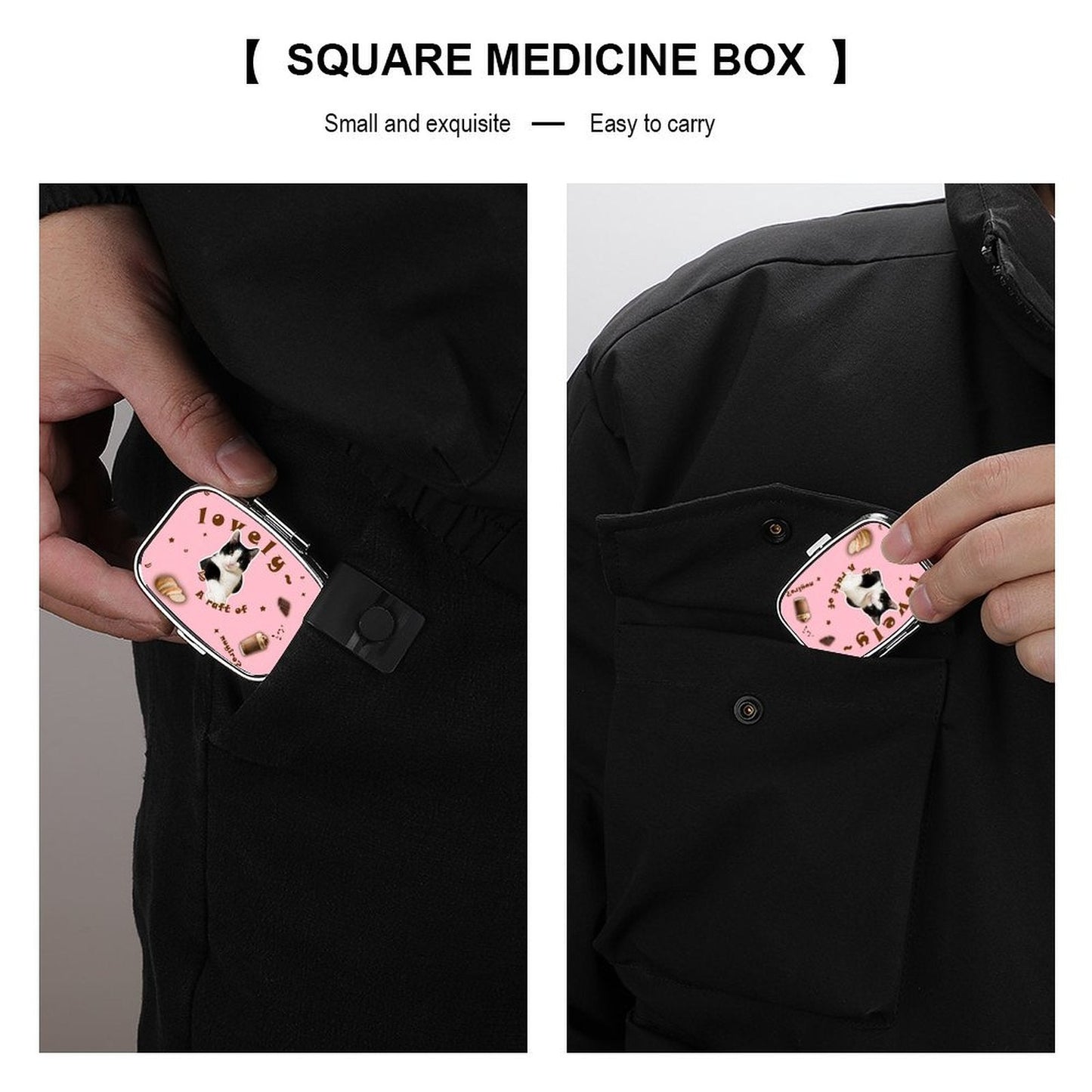 WEPRINTMEPill BoxCustom Pet Face Lovely Portable Medicine Box