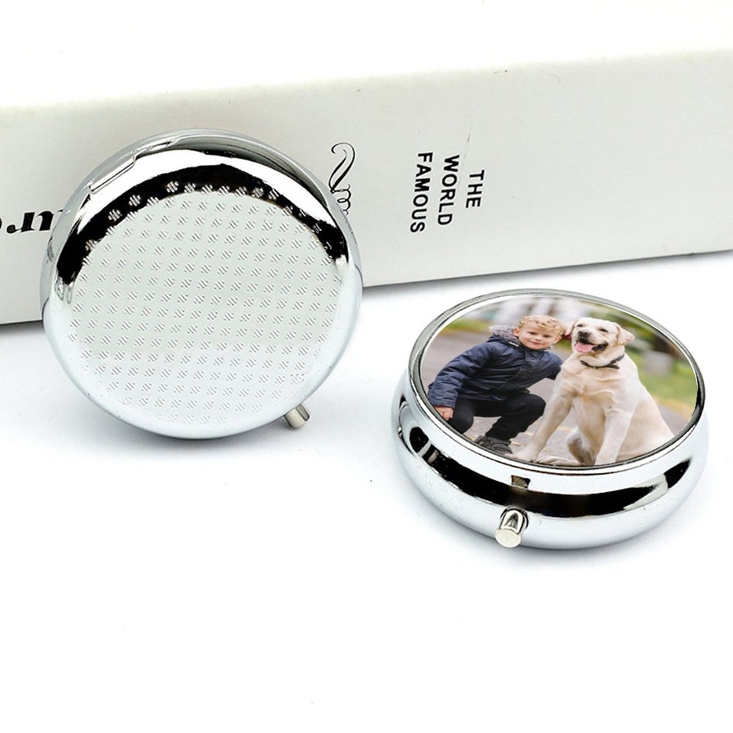 WEPRINTMEPill BoxCustom Photo Round Pill Box