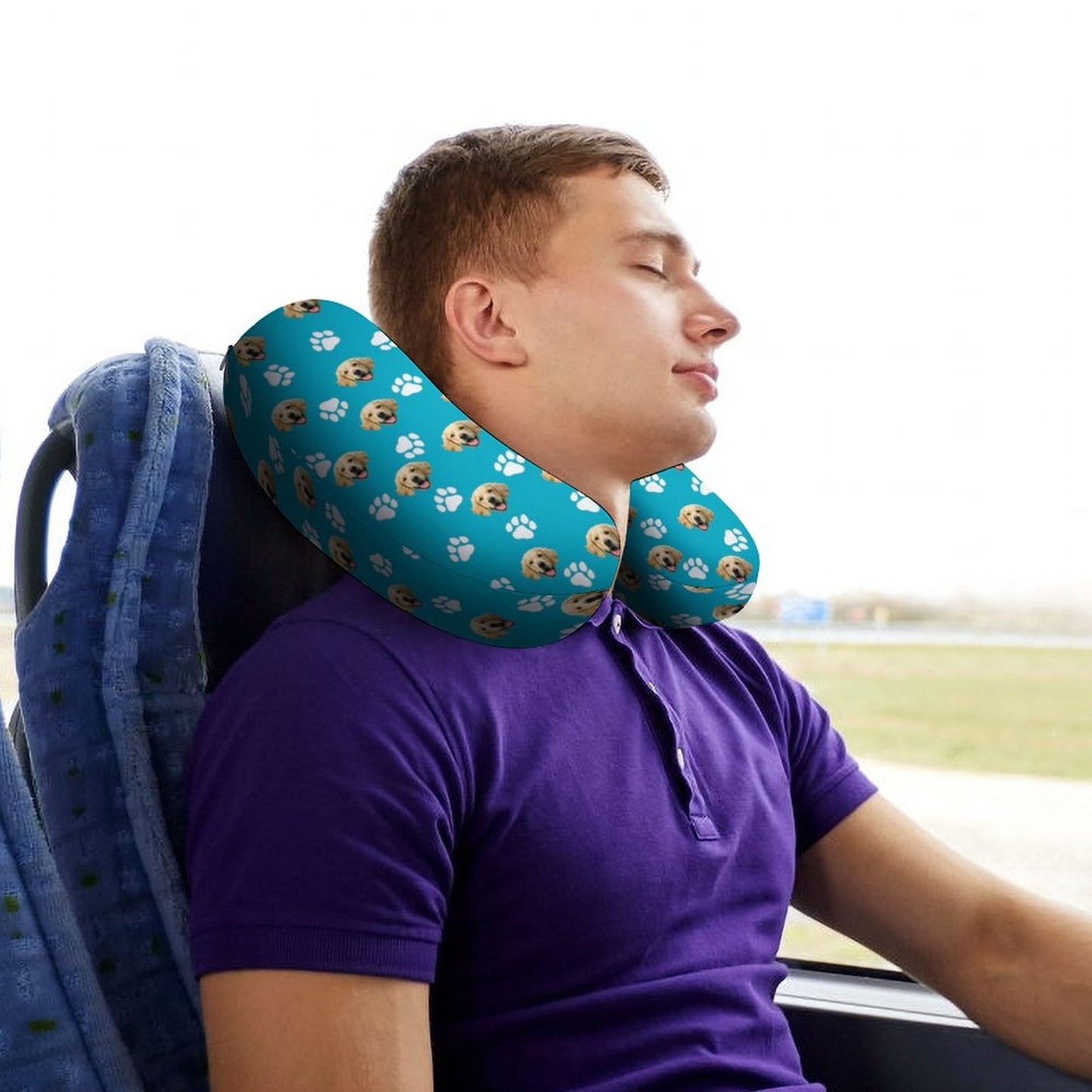 WEPRINTMEPillowCustom Pet Face U - shaped Pillow