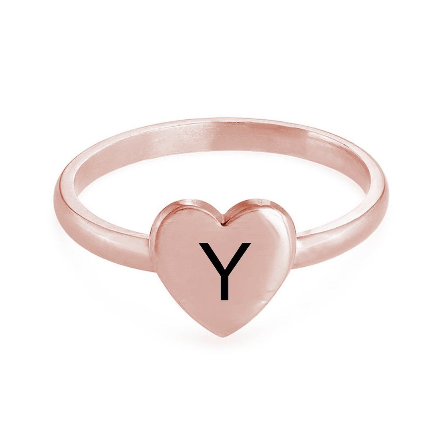WEPRINTMERingCustom Letter Heart Ring