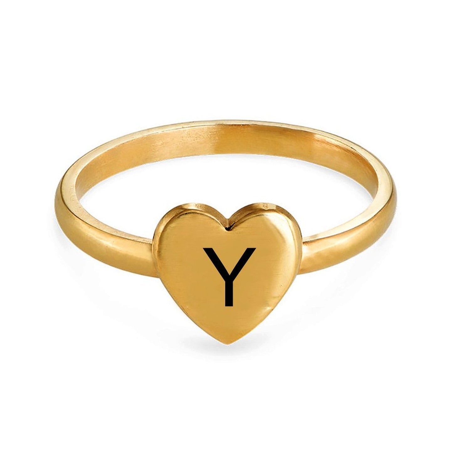 WEPRINTMERingCustom Letter Heart Ring
