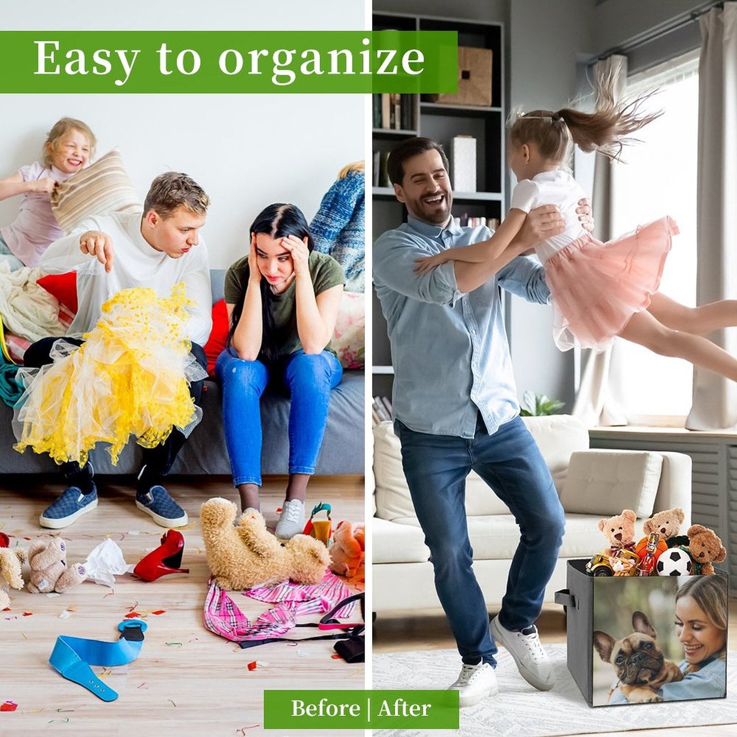 WEPRINTMEStorage BinsCustom Photo Folding Storage Bins